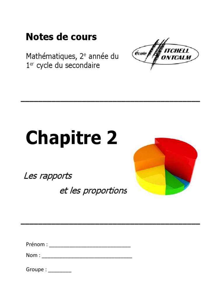 Rapports et Proportions en Mathématiques | PDF | Décimal | Pourcentage