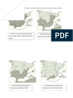 Ejercicios de Mapas Mudos de La Reconquista