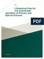 COVID-19 Response Plan For The Safe and Sustainable Operation of Primary and Special Schools