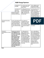 Middle Passage Experience Handout 5th Grade
