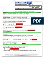 Correction Devoir N°1 PC Semestre 1 3eme 2020 2021