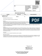 Resultado PCR SARS-CoV-2 negativo paciente 50 años