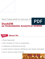 Mark Raasveldt & Hannes Mühleisen: Duckdb