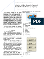 Structural Optimization of 5ton Hydraulic Press and Scrap Baling Press For Cost Reduction by Topology