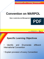 Convention On MARPOL: Basic Leadership and Management Course