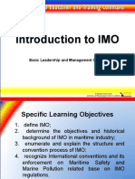 Introduction To IMO: Basic Leadership and Management Course