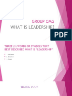 What Is Leadership?: Group Omg