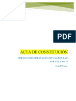 Ejemplo de Acta Constitución Del Proyecto