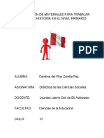 Elaboración de Materiales para Trabajar Temas de Historia en El Nivel Primario