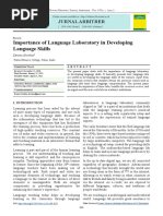 Importance of Language Laboratory in Developing La