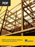 Folder Perfis Estruturais Gerdau - ConstruÃ§Ã£o de Edificios