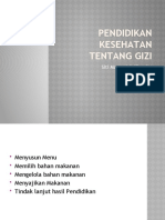 Pendidikan Kesehatan Tentang Gizi