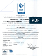 Cemento Solvente Para PVC Marca Pavco - NTC 576 (1)