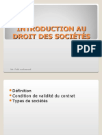 Introduction Au Droit Des Sociétés