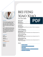 Bei Feng Xiao Xiao: Job Title Here