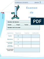 1er Grado Examen Mayo 1