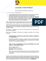 Documento Bienvenida Club FE MAYO