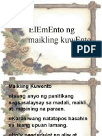 Elemento NG Maikling Kuwento