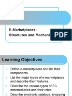 E-Marketplaces: Structures and Mechanisms