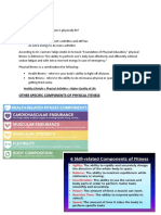 Week # 1-2: Other Specific Components of Physical Fitness