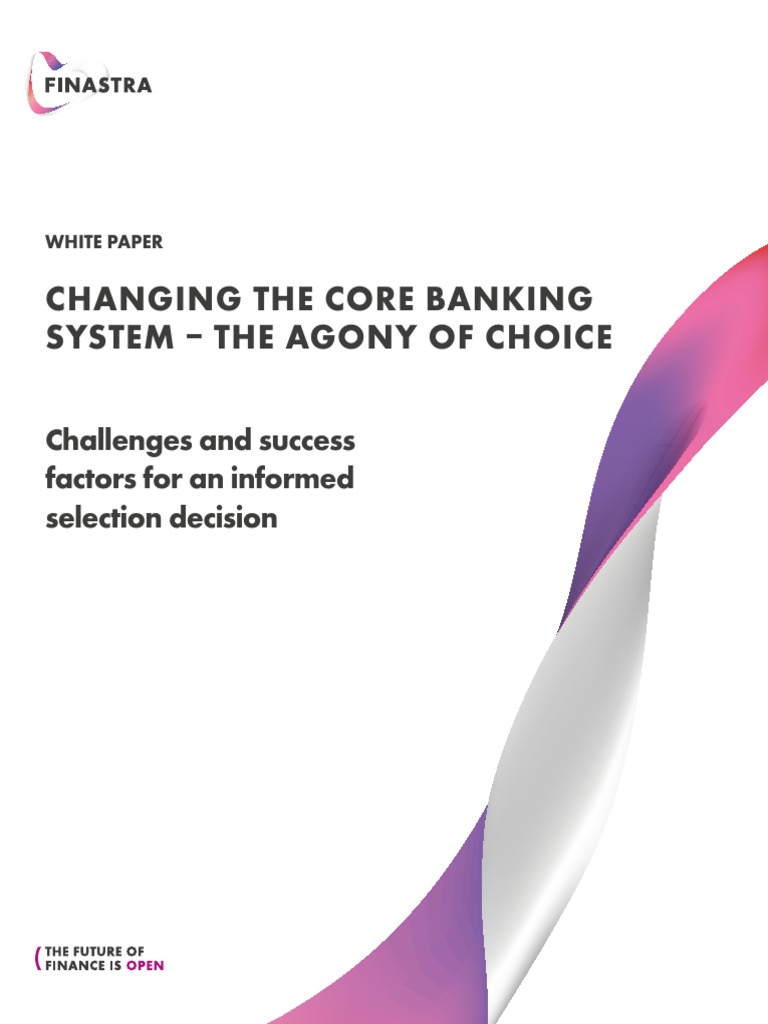 Whitepaper Changing Core Banking System | PDF | Banks | System