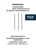 Proposal Permohonan Bantuan Peremajaan Tanaman Kelapa