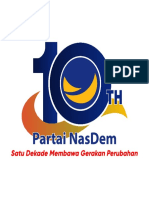 Logo 10 Tahun Nasdem