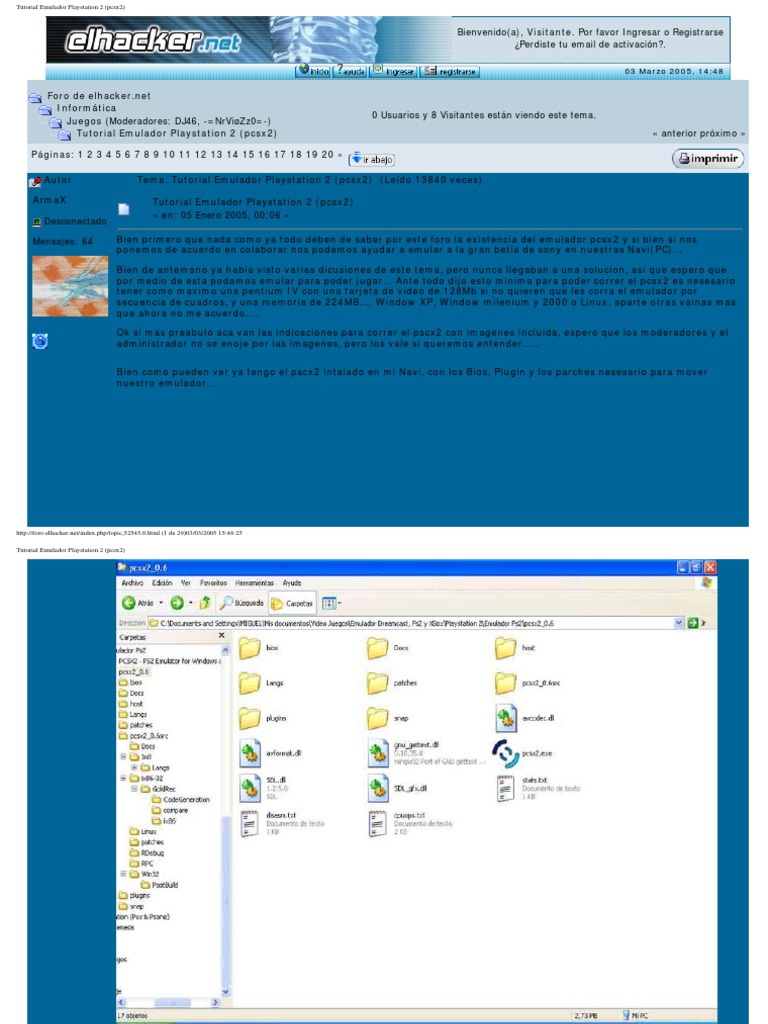Tutorial Emulador Playstation 2 (Pcsx2) | PDF | Ciencias de la ...