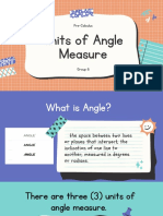 Pre-Calculus Units of Angle Measure
