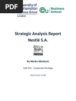 Strategic Analysis Report Nestlé S.A.: by Marko Markovic