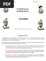 Programa de Lectoescritura Vocales Completo Orientacionandujar