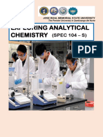 Analytical Chemistry Unit 1