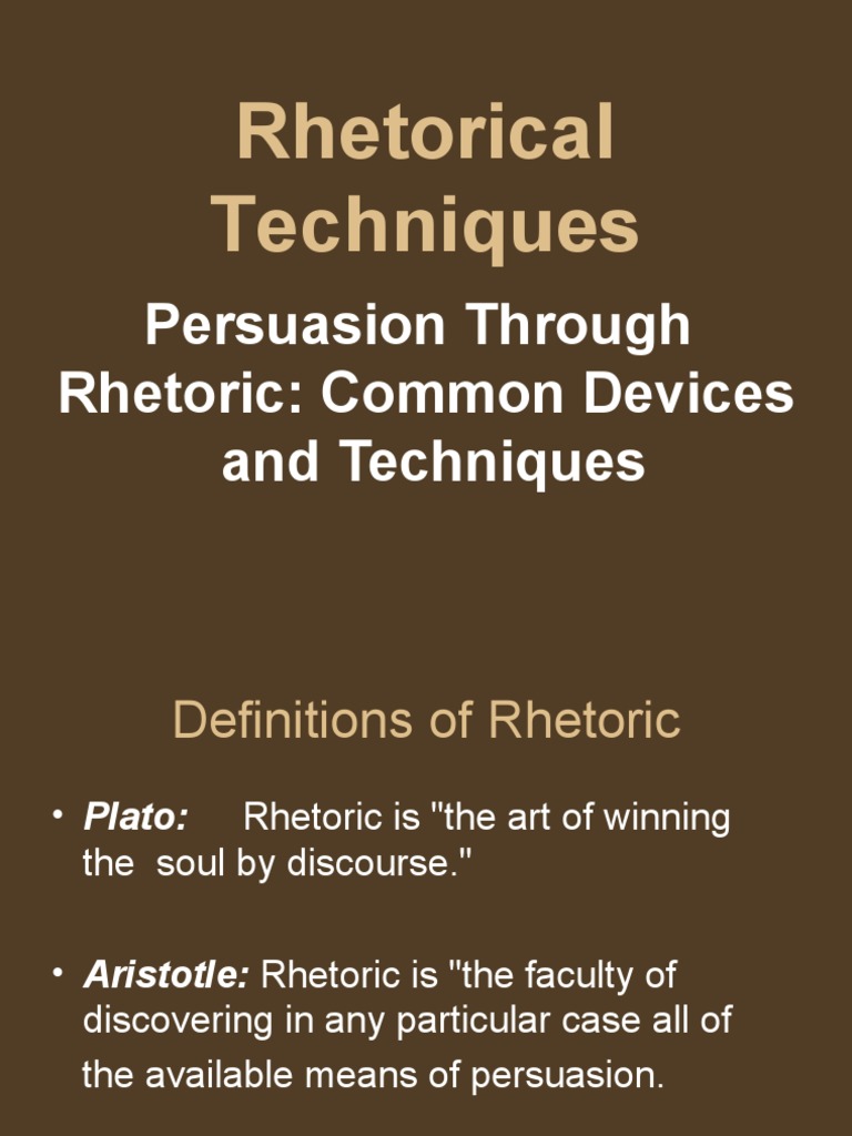 Persuasive Through Rhetoric | PDF | Rhetoric | Cognition