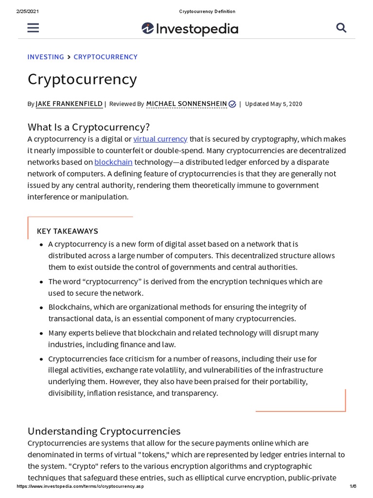 Understanding Cryptocurrency Basics | PDF | Cryptocurrency | Bitcoin