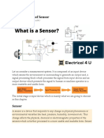 Sensor - Types of Sensor