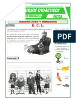 Magnitudes Físicas para Segundo Grado de Secundaria