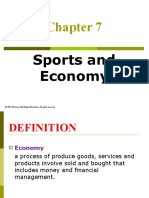 7.0 Sports and Economy