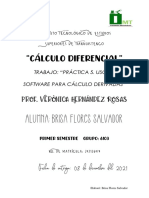 Práctica 5. Uso de Software para El Cálculo de Derivadas