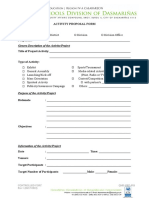 Activity Proposal Form