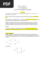 Toc - Unit - 5 P, NP Problems P, NP, NP-Complete, NP-Hard