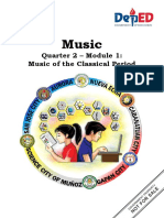 Music: Quarter 2 - Module 1: Music of The Classical Period
