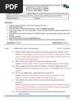 COAL+MID+I Fall18 +paper Solution