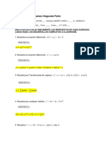 Examen Calculo III Segundo Parcial    17 nov 2021