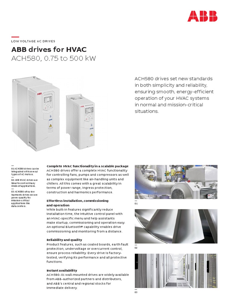 ABB Drives For HVAC: ACH580, 0.75 To 500 KW | PDF | Electricity | Computer Engineering