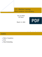 ECS 171: Machine Learning: Lecture 16: Matrix Completion, Word Embedding