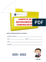 Carpeta de Recuperacion de Comunicacion 4to Grado