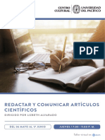 Redactar y Comunicar Artículos Científicos