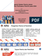 Presentasi KPU - Pengaruh Sistem Pemilu