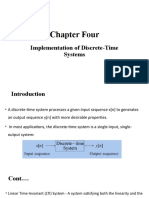 Chapter Four: Implementation of Discrete-Time Systems