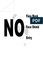 Face Mask Face Shield Entry
